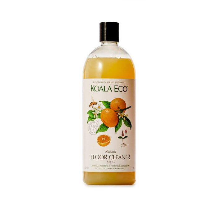 Koala Eco Natural Floor Cleaner Mandarin & Peppermint Essential Oil - 1L Refill