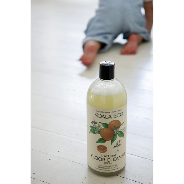 Koala Eco Natural Floor Cleaner Mandarin & Peppermint Essential Oil - 1L Refill