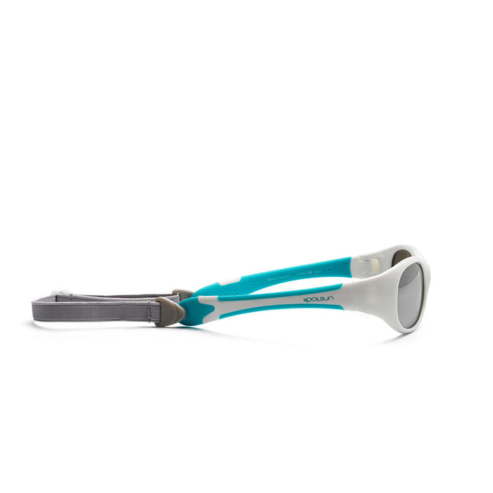Koolsun Flex Baby Sunglasses - White Aqua 0-3 yrs