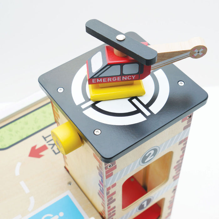 Le Toy Van Fire & Rescue Wooden Garage
