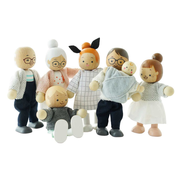 Le Toy Van Wooden Dolls House Family