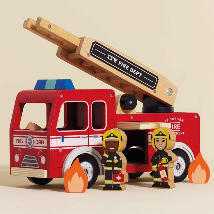 Le Toy Van Wooden Fire Engine