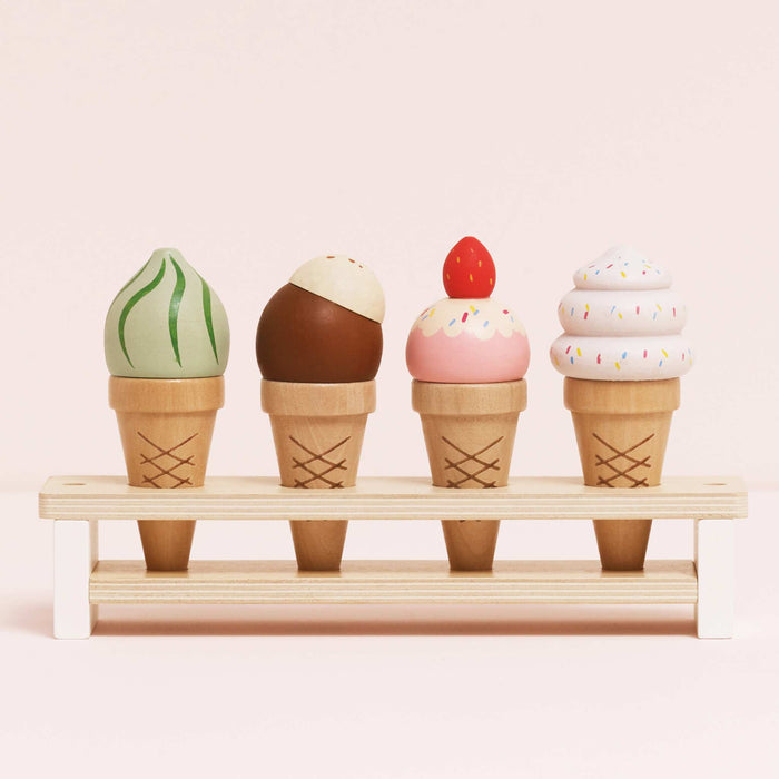 Le Toy Van Wooden Ice Cream Cones Set