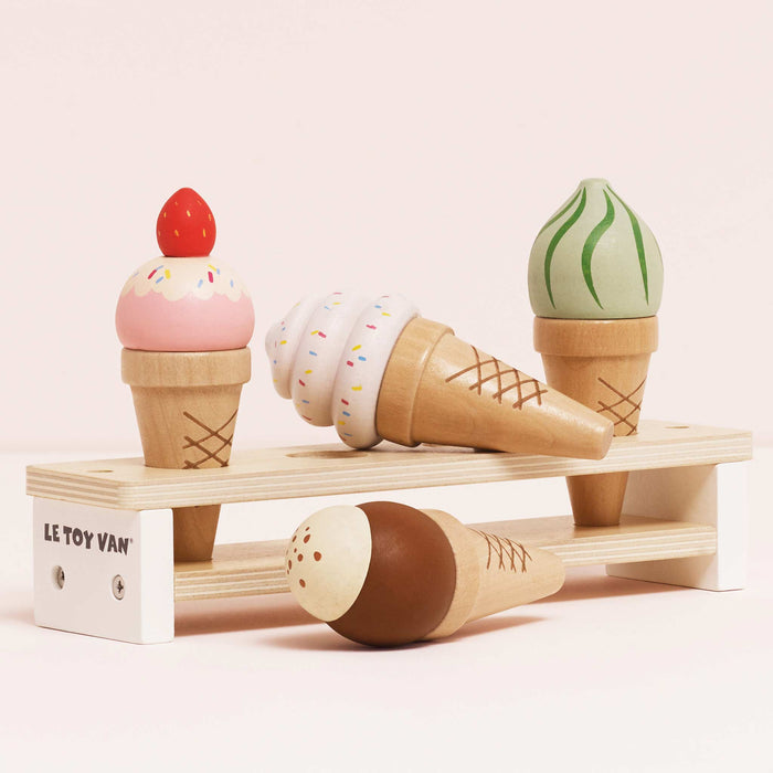 Le Toy Van Wooden Ice Cream Cones Set