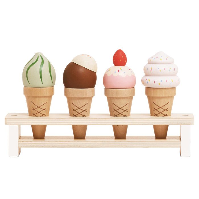 Le Toy Van Wooden Ice Cream Cones Set