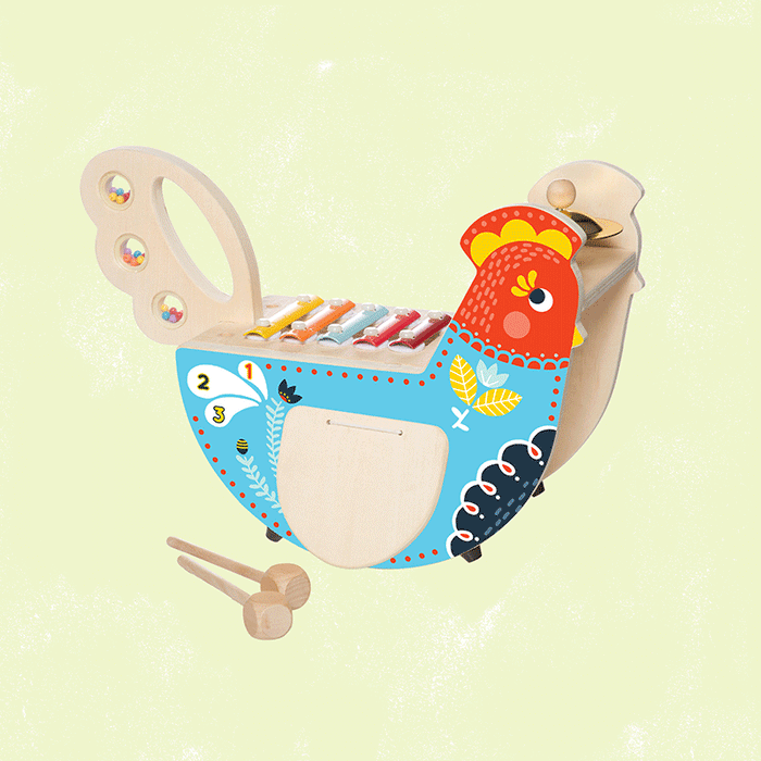 Manhattan Toy Rocking Musical Chicken