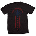 Marvel Comics Unisex T-Shirt: Captain Marvel Star Stripe (Black)