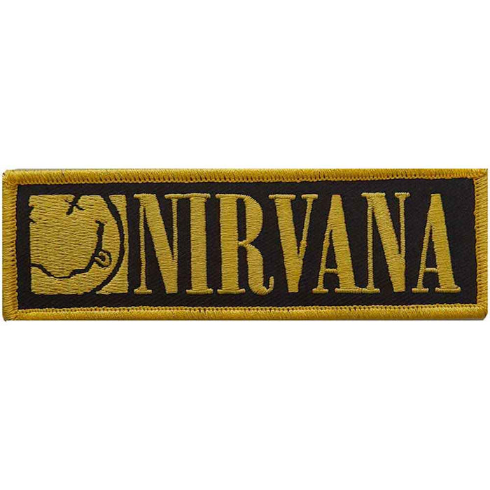Nirvana Standard Patch: Logo & Happy Face