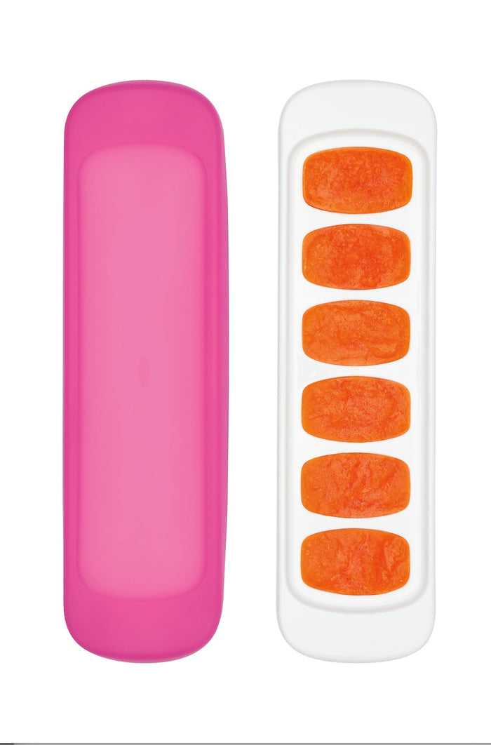 OXO Tot Baby Food Freezer Tray with Silicone Lid 1pc- Pink