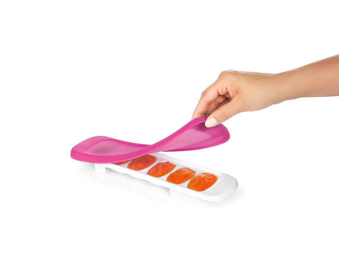 OXO Tot Baby Food Freezer Tray with Silicone Lid 1pc- Pink