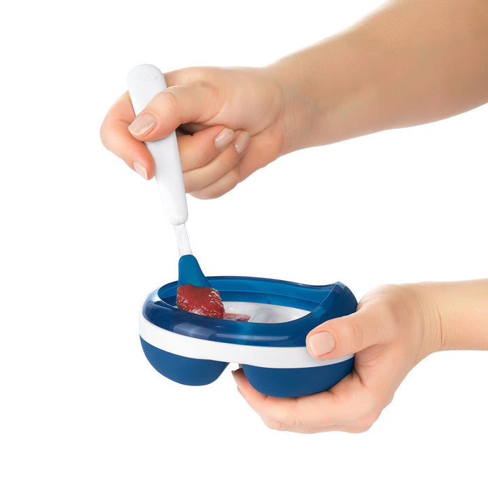 OXO Tot Feeding Spoon Set with Soft Silicone - Navy