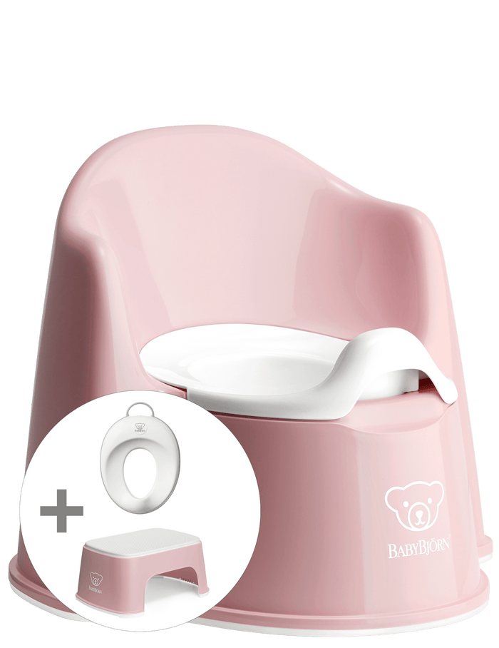 Powder pink - White