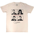 Queen Unisex T-Shirt: Face It Alone Squares (Natural)