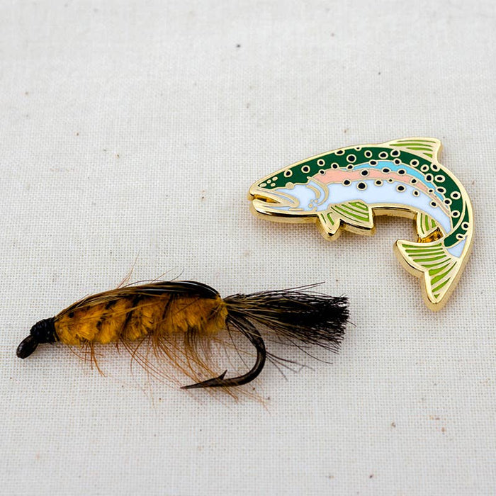 Rainbow Trout Enamel Pin