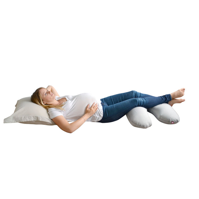 Red Castle Big Flopsy Maternity & Nursing Pillow - Chambray Grey