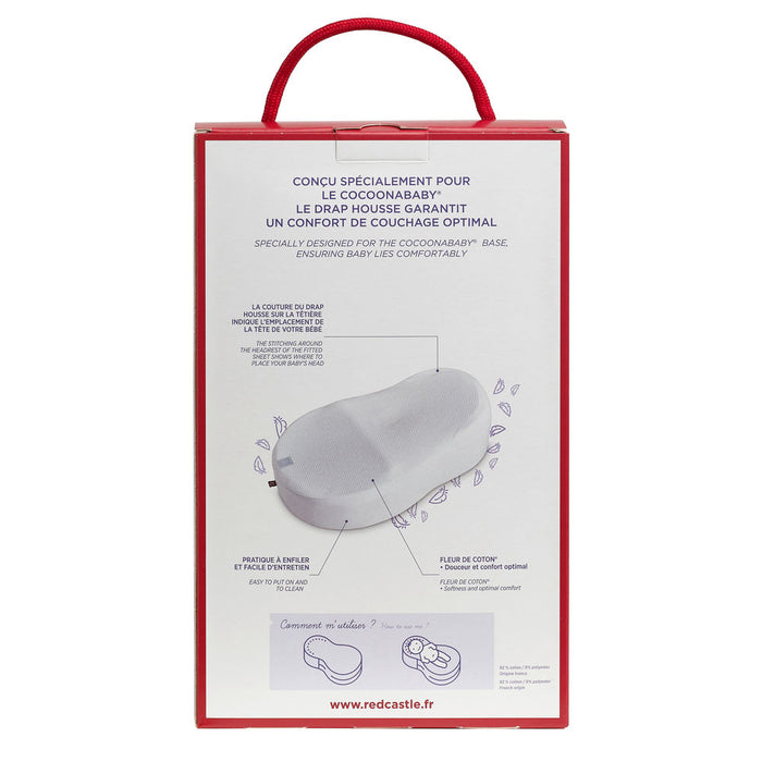 Red Castle Cocoonababy Nest Fitted Sheet - White