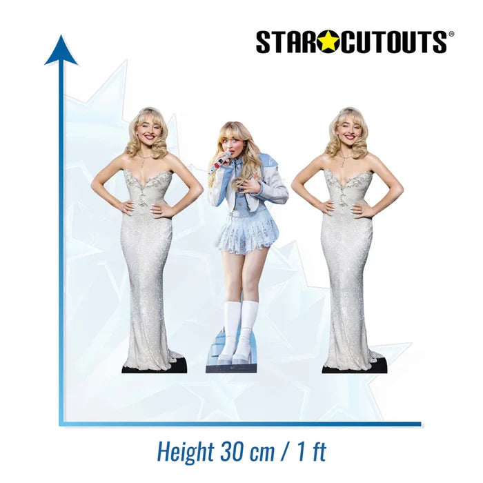 Sabrina Carpenter  - Three Pack Shelf Top Cutout - Cardboard Cut Out Height 30cm