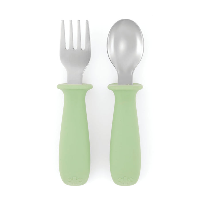 Skip Hop Besties Squad Fork & Spoon Set - Green