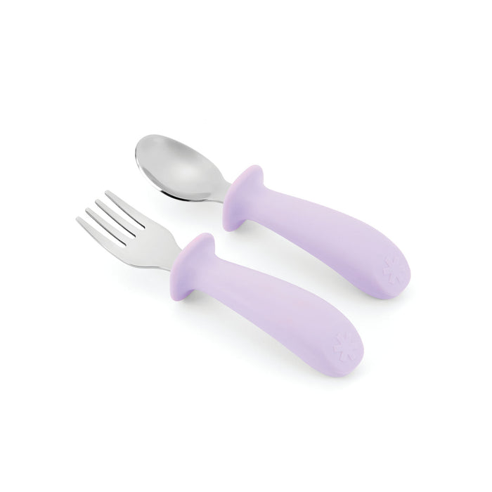 Skip Hop Besties Squad Fork & Spoon Set - Purple