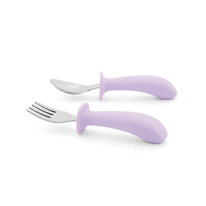 Skip Hop Besties Squad Fork & Spoon Set - Purple