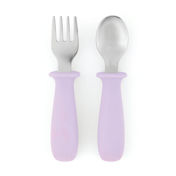 Skip Hop Besties Squad Fork & Spoon Set - Purple