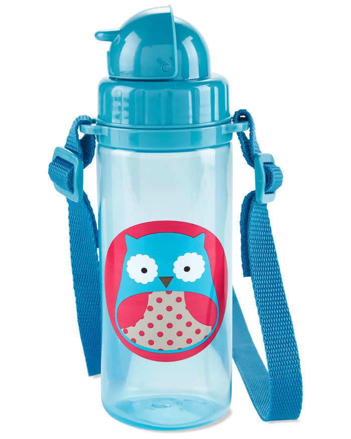 Skip Hop Zoo PP Straw Bottle (Long Strap) - Owl
