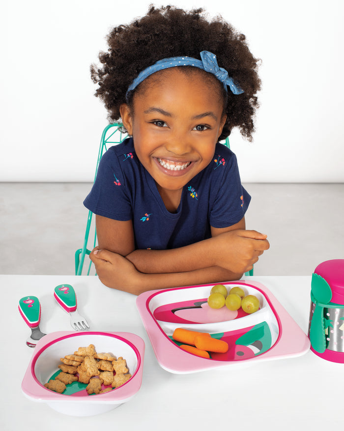 Skip Hop Zoo Utensils Fork & Spoon - Flamingo