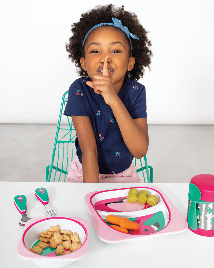 Skip Hop Zoo Utensils Fork & Spoon - Flamingo