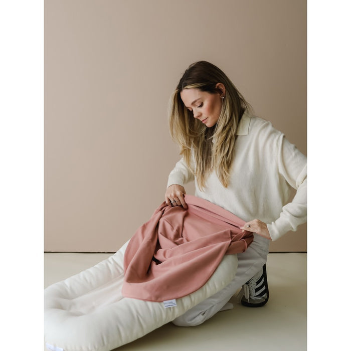 Snuggle Me Natural Infant Lounger with Gumdrop Cover