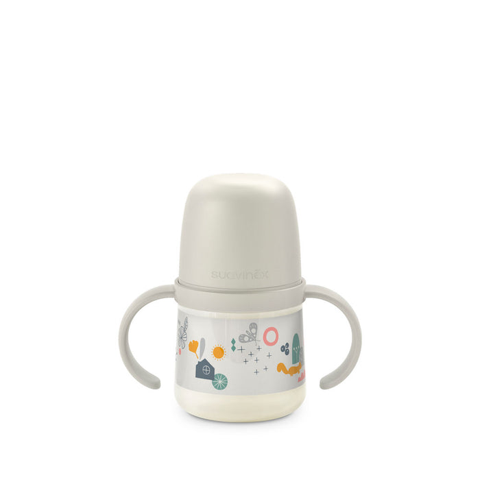 Suavinex A Walk In The Park 150ml Non Spill Spout Bottle With Handles 6+months - Grey