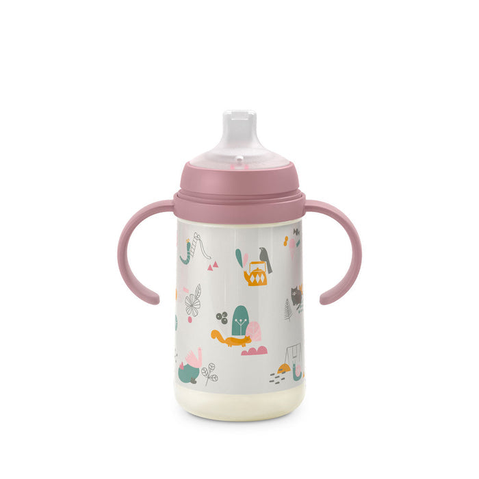 Suavinex A Walk In The Park 270ml Non Spill Spout Bottle With Handles - Nude
