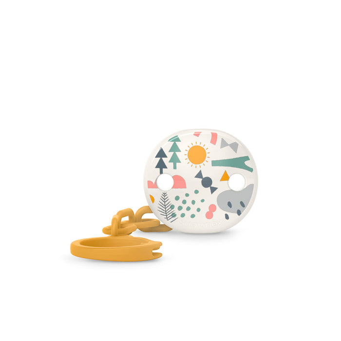 Suavinex A Walk In The Park Chain Soother Clip - Yellow