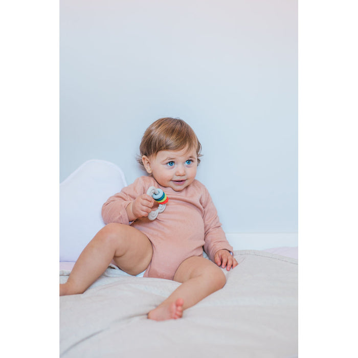 Suavinex Cloud Silicone Educational Teething Ring - Multicolor