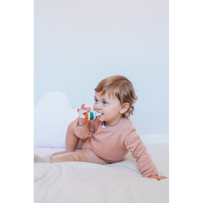 Suavinex Cloud Silicone Educational Teething Ring - Multicolor