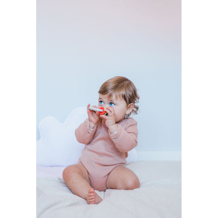 Suavinex Cloud Silicone Educational Teething Ring - Multicolor