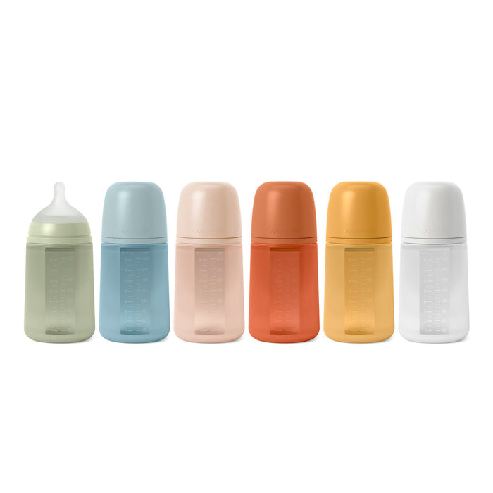 Suavinex Colour Essence All Silicone Bottle 240ml - Blue