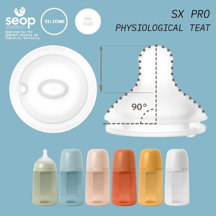 Suavinex Colour Essence All Silicone Bottle 240ml - Nude