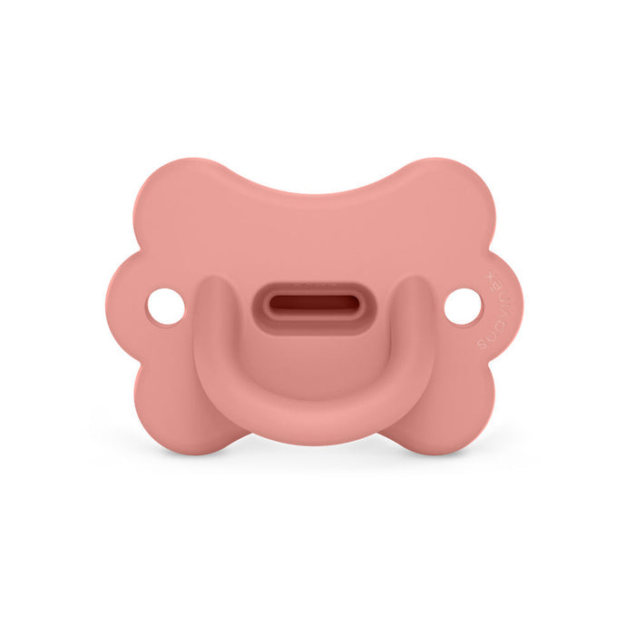 Suavinex Colour Essence Butterfly All Silicone SX Pro Soother 6-18 Months - Peach Pink