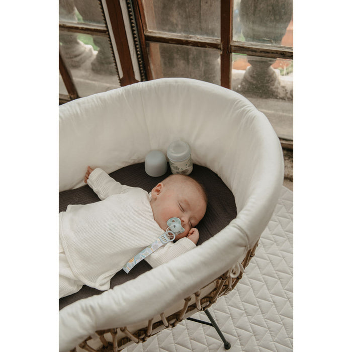 Suavinex Dreams Button Soother Clip With Ribbon - Blue