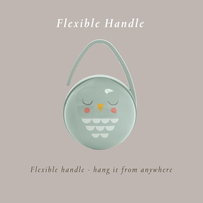 Suavinex Duo Soother Case - Bonhomia Owl Green