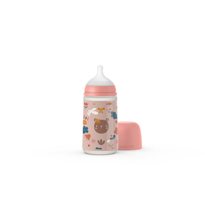 Suavinex Forest Baby Bottle SX Pro 270ml Medium Flow 3+months - Pink