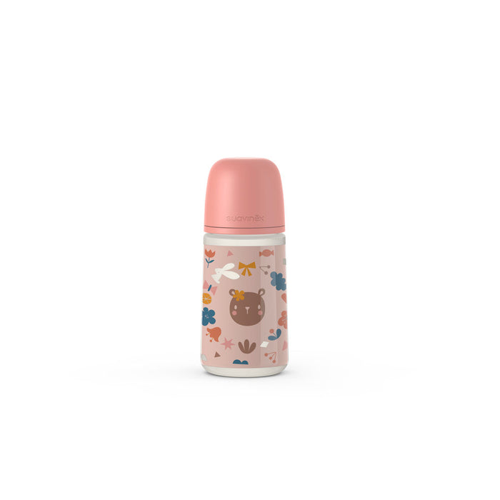 Suavinex Forest Baby Bottle SX Pro 270ml Medium Flow 3+months - Pink