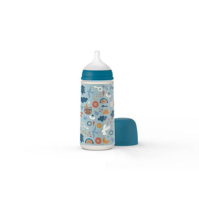 Suavinex Forest Baby Bottle SX Pro 360ml Fast Flow 6+months - Dark Blue