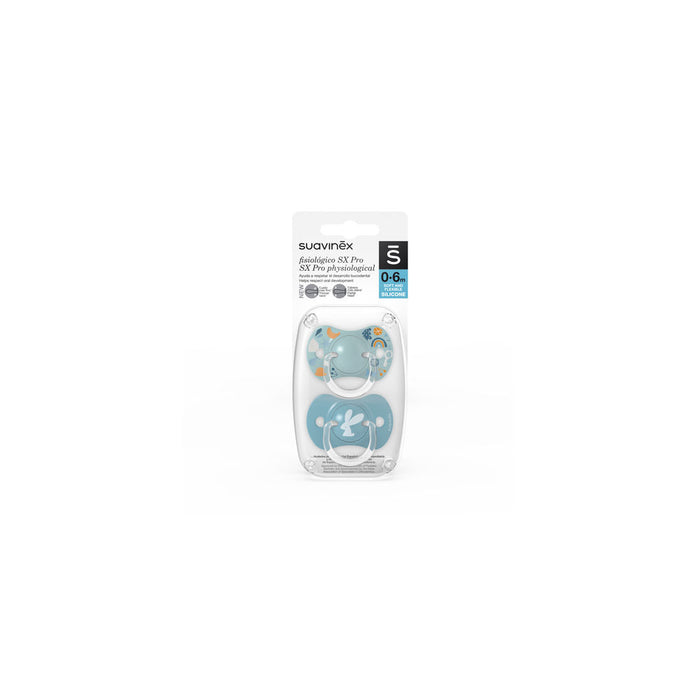 Suavinex Forest SX Pro Soother 0-6months 2 Pack - Blue