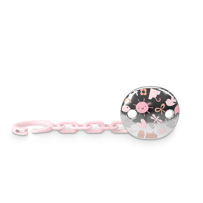 Suavinex Memories Jewel Chain Soother Clip - Pink