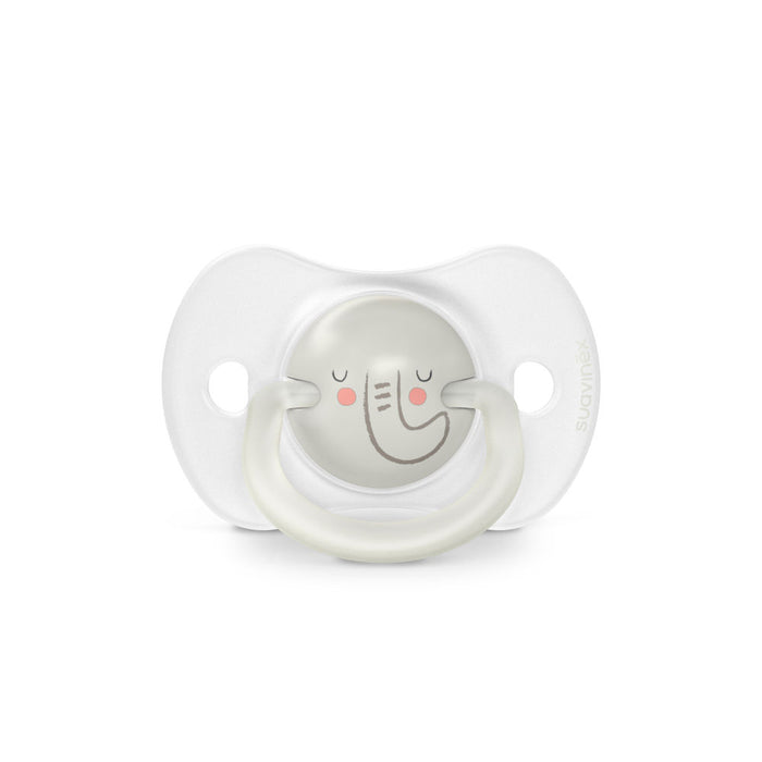 Suavinex Night Glow In The Dark SX Pro Soother 6-18months 2 Pack - Elephant