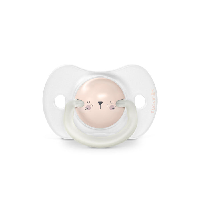 Suavinex Night Glow In The Dark SX Pro Soother 6-18months 2 Pack - Rabbit