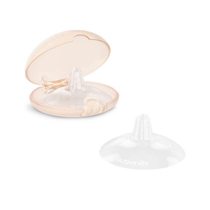Suavinex Silicone Nipple Shields with Storage Box - S (21mm)