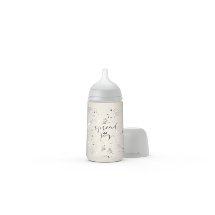 Suavinex Spread Joy Baby Bottle SX Pro 270ml Medium Flow 3+months - Silver