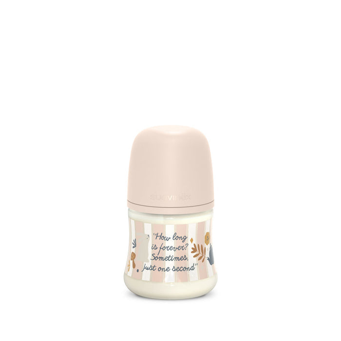Suavinex Wonderland Baby Bottle SX Pro 150ml Slow Flow 0+ Months - Strips Pink
